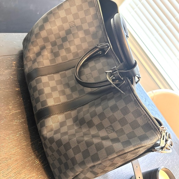 LOUIS VUITTON Damier Graphite Keepall Bandouliere 45 - Picture 14 of 16